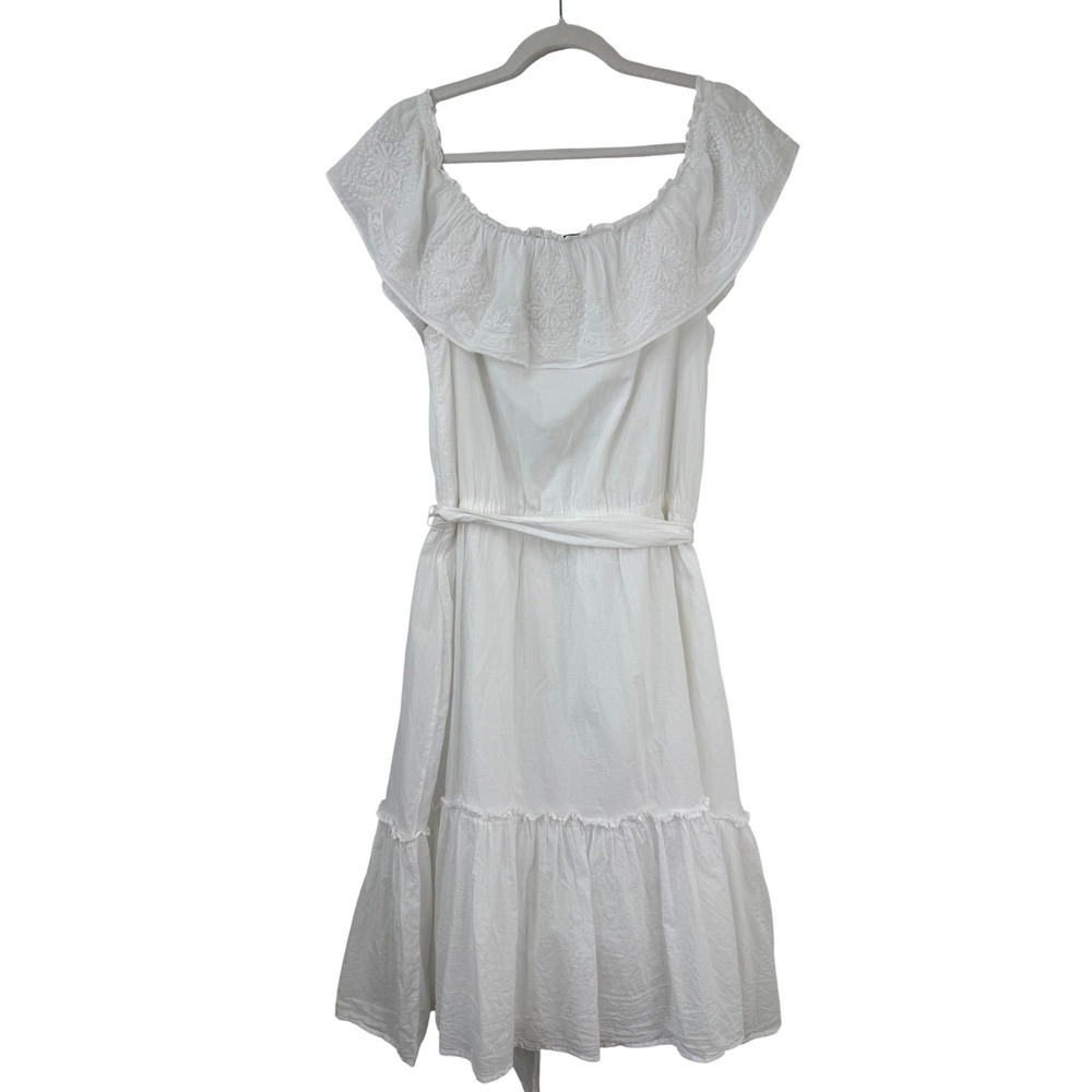 NEW Lauren Ralph Lauren BLACK LABEL Off Shoulder Dress 14 BEADED EMBROIDERED - Picture 7 of 10